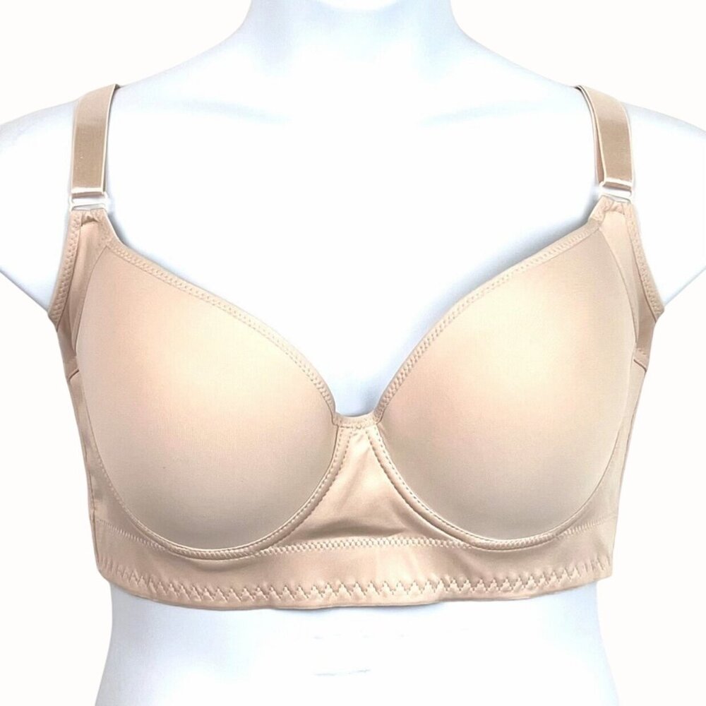 Back Smoothing Full Coverage Underwire Bra Size 48-50E 8 Hook Closure New